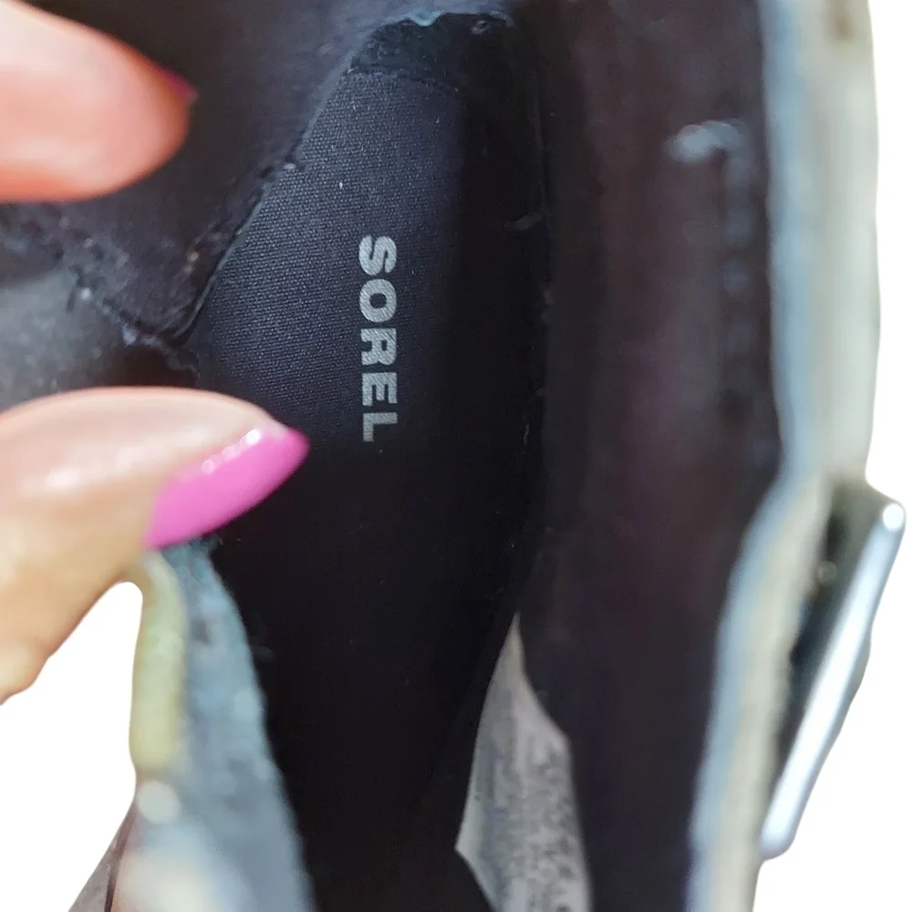 Sorel Lolla Waterproof Leather Suede  Taupe Ankle Boot
